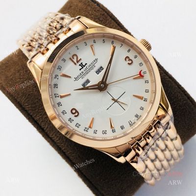 (JLF) Jaeger-Lecoultre Master Calendar Rose Gold Replica Watch For Men